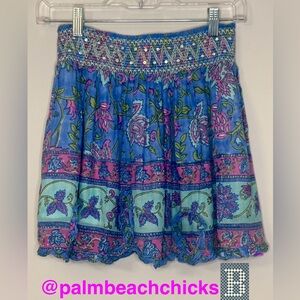 BELL BY ALICIA BELL Smocked skirt 100% cotton skirt with ruffle edge S12